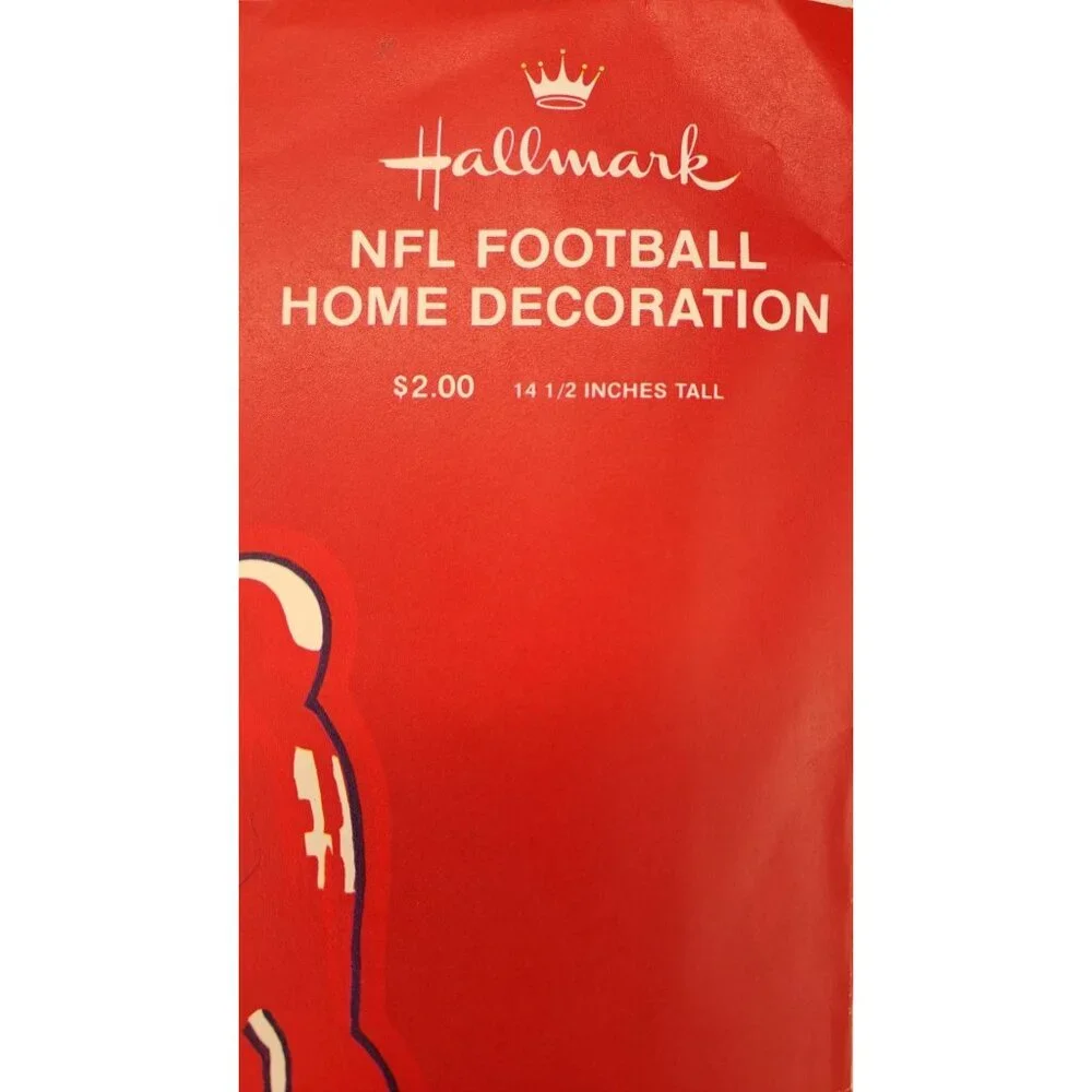 Vintage Hallmark NFL Football Party Decoration 1971 Centerpiece Sports Decor New